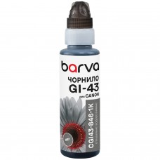 Чернила Barva Canon GI-43, Grey, 100 мл, водорастворимые, флакон OneKey (CGI43-846-1K)