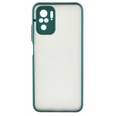 Накладка силиконовая для смартфона Xiaomi Redmi Note 10/10s, Gingle Matte Case (strong) Dark Green