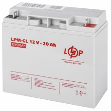 Батарея для ДБЖ 12В 20Ач LogicPower LPM-GL 12V-20 Ah гелевий, 180х75х166 (5214)