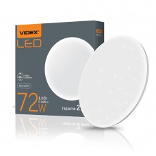 Світильник стельовий світлодіодний Videx, 220V, 72W, White, 6480 Lm, IP44 (VL-CLR-724S)