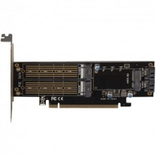 Контролер PCI - Frime to 2xM.2 (M Key+B Key) + 1 x mSata (ECF-PCIEtoSSD009.LP)
