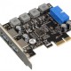 Контроллер PCI-E - Frime to USB3.0 (2 порта) 3A/порт+19pin NEC720201 (ECF-PCIEtoUSB006.LP)