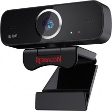 Веб-камера Redragon GW600, Black, 2 Mp, 1280x720/30 fps, микрофон (77887)