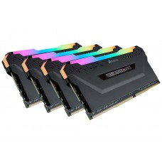 Пам'ять 8Gb x 4 (32Gb Kit) DDR4, 3600 MHz, Corsair Vengeance RGB Pro, Black (CMW32GX4M4D3600C16)