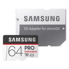 Карта памяти microSDXC, 64Gb, Class10 UHS-I, Samsung Pro Endurance, SD адаптер (MB-MJ64GA/AM)