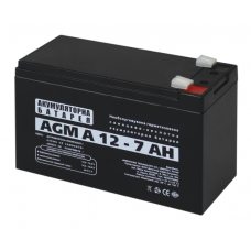 Батарея для ДБЖ 12В 7Ач LogicPower, AGM A12-7.0AH, ШхДхВ 150x64x94 (3058)