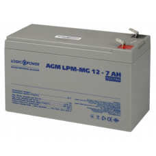 Батарея для ДБЖ 12В 7Ач LogicPower, AGM LPM-MG12-7.0AH, мультигелівий, ШхДхВ 150x64x94 (6552)