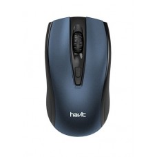 Мышь беспроводная Havit HV-MS858GT, Black/Blue, USB, 2.4GHz, 600/1200/1600 dpi, до 10 м, 2xAAA