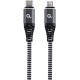 Кабель USB Type-C - micro USB 1.5 м Cablexpert Grey, преміум (CC-USB2B-CMMBM-1.5M)