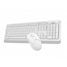 Комплект беспроводной A4tech Fstyler FG1012, White, клавиатура+мышь