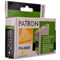 Картридж Epson T0804, Yellow, 13 мл, Patron (C13T08044010 / C13T08044011 / PN-0804)