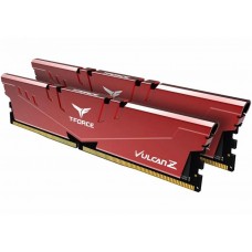 Пам'ять 8Gb x 2 (16Gb Kit) DDR4, 3200 MHz, Team T-Force Vulcan Z, Red (TLZRD416G3200HC16FDC01)