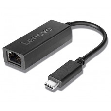 Сетевой адаптер USB Type C - Ethernet, Lenovo, Black, 1000 Мбит/с, 20 см (4X90S91831)