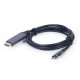 Кабель HDMI - USB Type-C 1.8 м Cablexpert Black, V2.0, 4K / 60 Гц (CC-USB3C-HDMI-01-6)