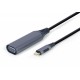 Адаптер USB 3.1 Type-C (M) - VGA (F), Cablexpert, Black, 15 см, до 1080p / 60 Гц (A-USB3C-VGA-01)
