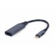 Адаптер USB 3.1 Type-C (M) - HDMI (F), Cablexpert, Black, 15 см, 4K / 60 Гц (A-USB3C-HDMI-01)