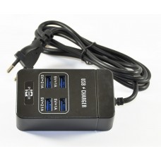 Фильтр сетевой 2 м ТВ-Т05, 4 USB, 1.5 м, сечение 3х0,75мм, 2.1А, Black (ТВ-Т05-Black)