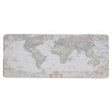 Коврик прорезиненый Карта мира, с боковой прошивкой, White-gray, 300x700x3mm (SJDT-17)