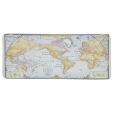 Коврик прорезиненый Карта мира, с боковой прошивкой, Gray-yellow, 300x700x3mm (SJDT-20)