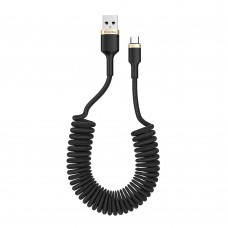 Кабель USB - micro USB 0.35-1.5 м ColorWay Black, 2.4A (CW-CBUM051-BK)