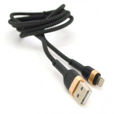 Кабель USB - Lightning 1 м PZX V165 Black/Gold, 3.0A
