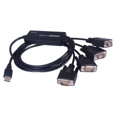 Конвертер USB - Com Viewcon VE671 USB2.0-4хCOM (9+25pin), 1м