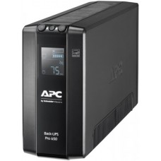 Источник бесперебойного питания APC Back-UPS Pro 650VA, Black, 390 Вт, 6xC13 (BR650MI)