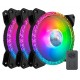 Вентилятор 120 мм, Cooler Master MasterFan MF120 Prismatic, Black, 3 од (MFY-B2DN-203PA-R1)