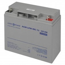 Батарея для ИБП 12В 20Ач LogicPower LPM-MG 12V-20 Ah мультигелевый, 180х75х166 (6556)