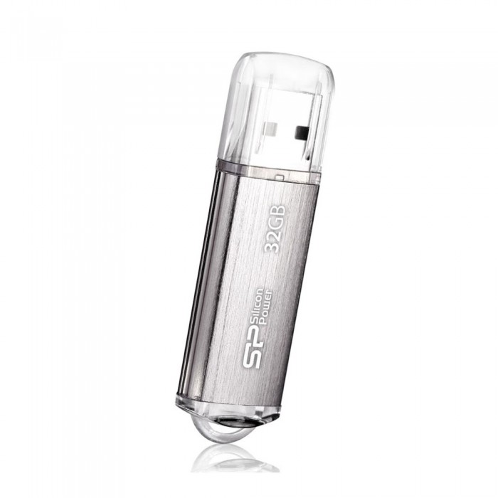 USB Flash Drive 32Gb Silicon Power Ultima II Silver / 25/20Mbps / SP032GBUF2M01V1S