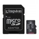 Карта пам'яті microSDHC, 16Gb, Kingston Industrial, SD адаптер (SDCIT2/16GB)