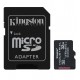 Карта памяти microSDHC, 32Gb, Class10 UHS-I U3 V30 A1, Kingston Industrial, SD адаптер (SDCIT2/32GB)