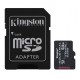 Карта пам'яті microSDXC, 64Gb, Kingston Industrial, SD адаптер (SDCIT2/64GB)