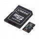 Карта памяти microSDXC, 64Gb, Kingston Industrial, SD адаптер (SDCIT2/64GB)