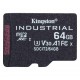 Карта памяти microSDXC, 64Gb, Kingston Industrial, без адаптера (SDCIT2/64GBSP)