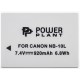 Акумулятор Canon NB-10L, PowerPlant, 920 mAh / 7.4 V, Li-Ion (DV00DV1302)