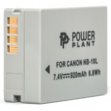 Акумулятор Canon NB-10L, PowerPlant, 920 mAh / 7.4 V, Li-Ion (DV00DV1302)