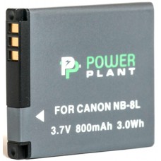 Аккумулятор Canon NB-8L, PowerPlant, 800 mAh / 3.7 V, Li-Ion (DV00DV1256)