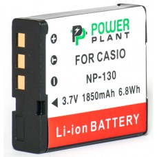 Аккумулятор Casio NP-130, PowerPlant, 1850 mAh / 3.7 V, Li-Ion (DV00DV1313)