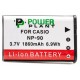 Аккумулятор Casio NP-90, PowerPlant, 1860 mAh / 3.7 V, Li-Ion (DV00DV1314)