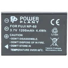 Аккумулятор Fuji NP-60, PowerPlant, 1200 mAh / 3.7 V, Li-Ion (DV00DV1047)