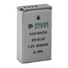 Аккумулятор Nikon EN-EL22, PowerPlant, 850 mAh / 7.2 V, Li-Ion (DV00DV1399)