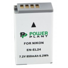 Аккумулятор Nikon EN-EL24, PowerPlant, 850 mAh / 7.2 V, Li-Ion (DV00DV1407)