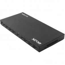 Спліттер HDMI 1x8, версия 2.0, 4K, 3D, 2160Р, PowerPlant (CA912490)
