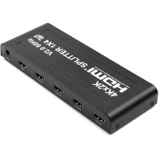 Спліттер HDMI 1x4, версия 2.0, 4K, 3D, 2160Р, PowerPlant (CA912483)