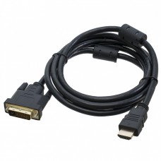 Кабель HDMI - DVI 1.8 м Patron Black, ферритовые фильтры (PN-DVI-HDMI-18F)