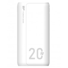 Универсальная мобильная батарея 20000 mAh, Silicon Power QS15, White (SP20KMAPBKQS150W)