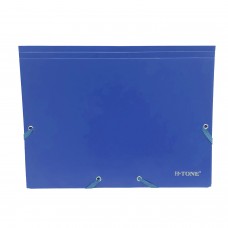 Папка пластиковая A4, Blue, H-Tone, на резинках (JJ40941-blue)