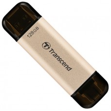 USB 3.2 / Type-C Flash Drive 128Gb Transcend JetFlash 930C, Gold/Black (TS128GJF930C)
