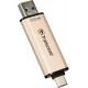 USB 3.2 / Type-C Flash Drive 512Gb Transcend JetFlash 930C, Gold/Black (TS512GJF930C)